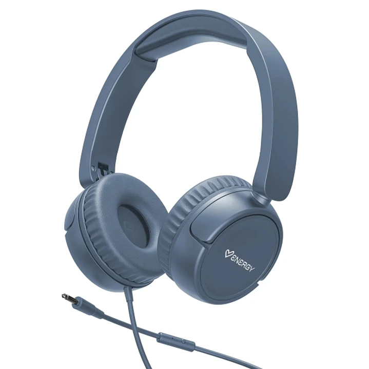 Energy Sistem Urban Auriculares con Cable - DeepBass - Diadema Extensible - Microfono Incorporado - Conexion Minijack 3.5mm - Color Azul 1