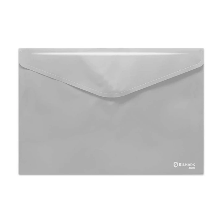 Bismark Sobre Portadocumentos A4 - Cierre de Velcro - Fabricado en Polipropileno - Medidas 325x230mm - Semitransparente 1