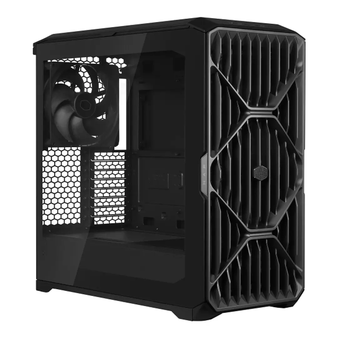 Cooler Master HAF II 500 Caja E-ATX- Ventana Lateral - 2 ventiladores frontales de 220mm - 1 ventilador trasero de 180mm- 2x USB-A 3.2 1x USB-C 3.2 1x 1