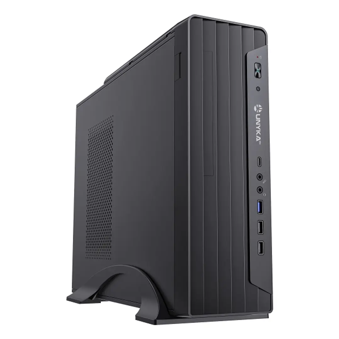 Unykach UK2012 Slim Caja Torre MicroATX + Fuente de Alimentacion SFX 300W 80+ Bronze - Tamaño Disco Soportado 3.5