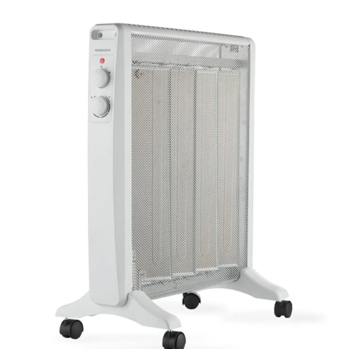Daewoo DW9508 Radiador de Mica - Potencia 2000W - Termostato Regulable - 2 Niveles de Potencia - Ruedas - Asa de Transporte 1