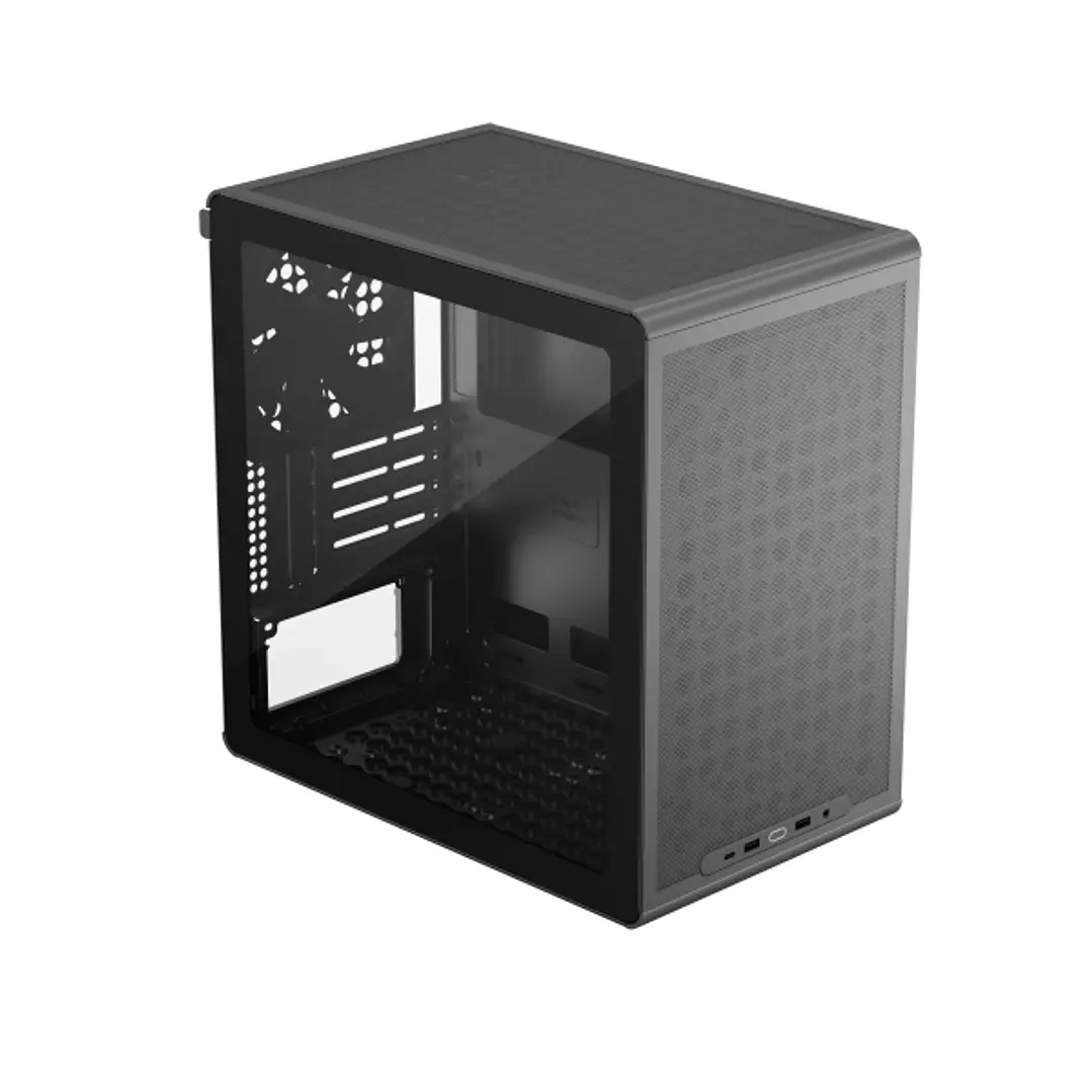 Cooler Master Qube Q300L Caja MicroATX - 2x USB-A 3.2 1x USB-C 3.0 1x Audio y Micro - Ventana Lateral - Color Negro 1