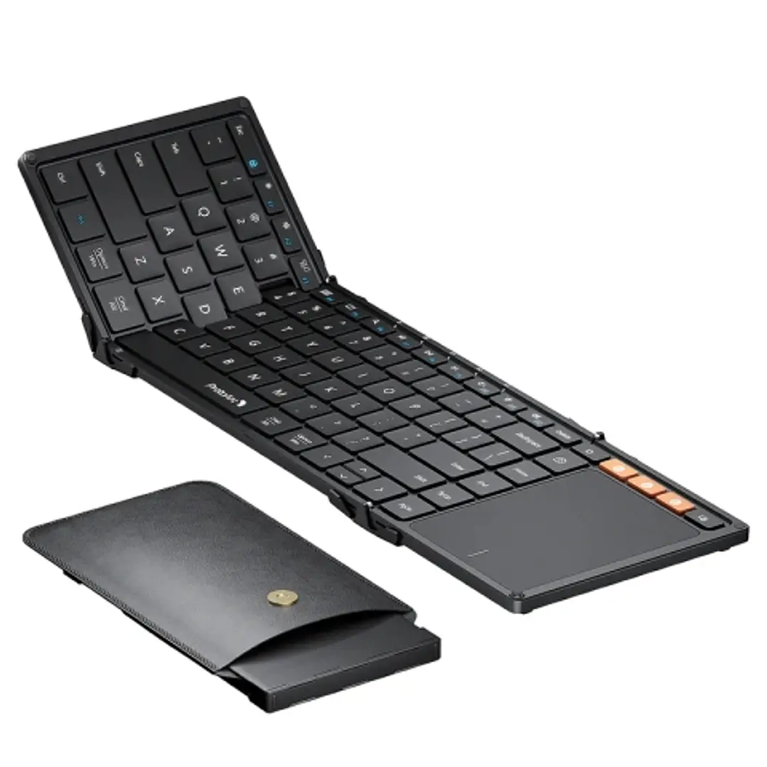 ProtoArc XK01-TP Teclado Portatil Plegable en Triptico - Bluetooth -  Con Touchpad - Conexion de hasta 3 Dispositivos - Color Negro 1