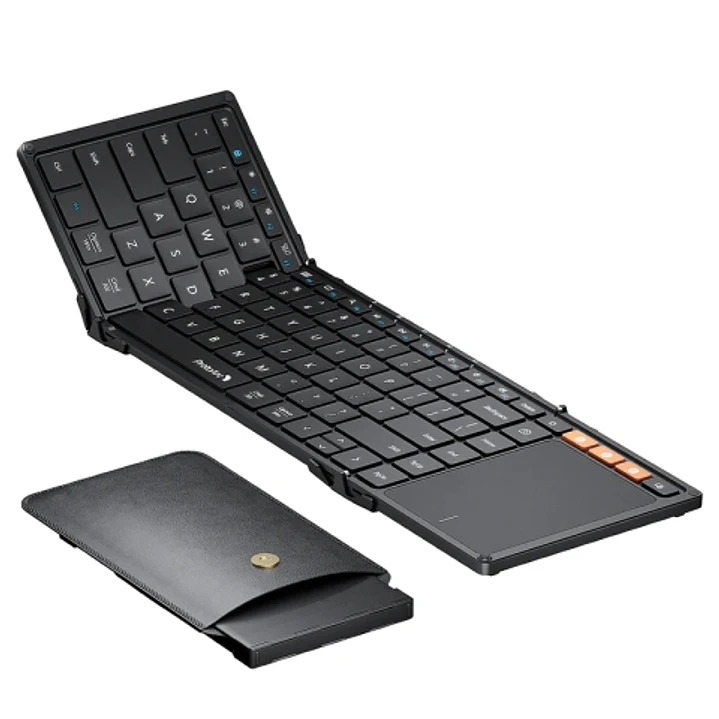 ProtoArc XK01-TP Teclado Portatil Plegable en Triptico - Bluetooth -  Con Touchpad - Conexion de hasta 3 Dispositivos - Color Negro 1