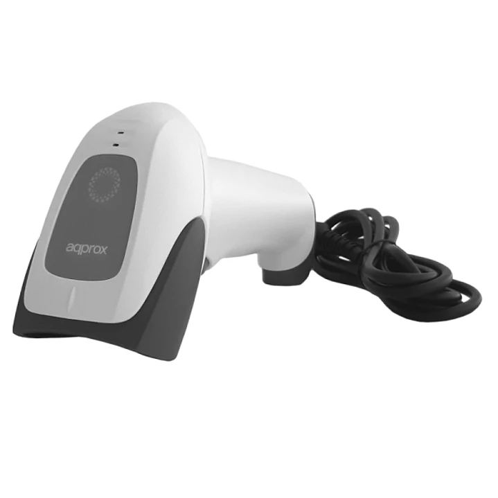Approx APPLS22WH Lector de Codigos de Barras 1D/2D USB - Indicador LED y Beeper - Velocidad de Escaneo 30fps - Disparo Automatico - Color Blanco 1