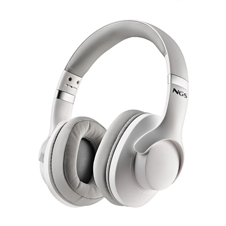 NGS Artica Storm Auriculares Bluetooth - Bateria Extraible - Cancelacion Activa de Ruido - Autonomia hasta 45h - Color Blanco 1