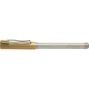 Faber-Castell Artsy Beyond Boligrafo de Tinta Gel - Punta de 1mm - Trazo de 0.6mm - Zona de Agarre Engomada - Color Oro