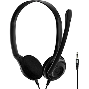 Epos PC 5 Chat Auriculares Estereo con Microfono - Jack 3.5mm - Cable de 2m - Color Negro