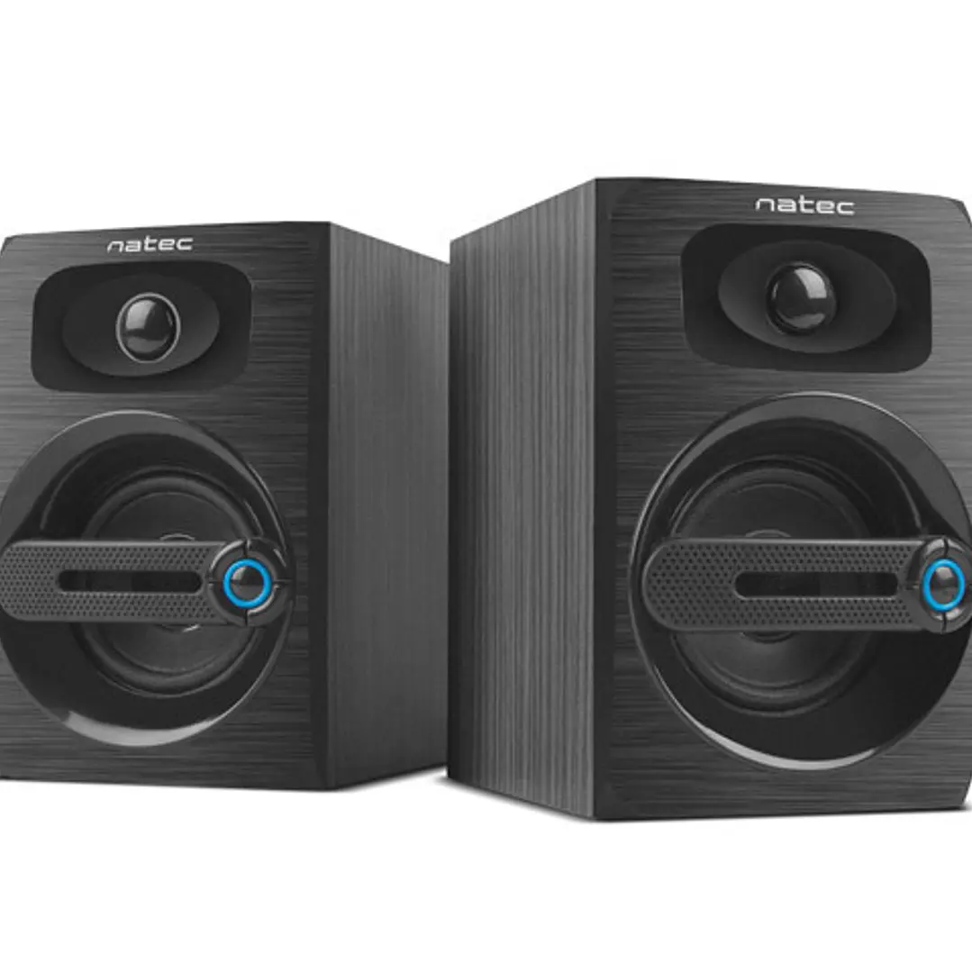 Natec Cougar Altavoces para PC 2.0 - 6W RMS - Bass Reflex - Alimentacion por USB - Color Negro 1