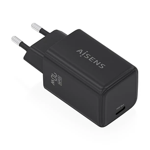 Aisens Cargador GAN 70W - 1x USB-C PD3.2 QC4.0 - Color Negro