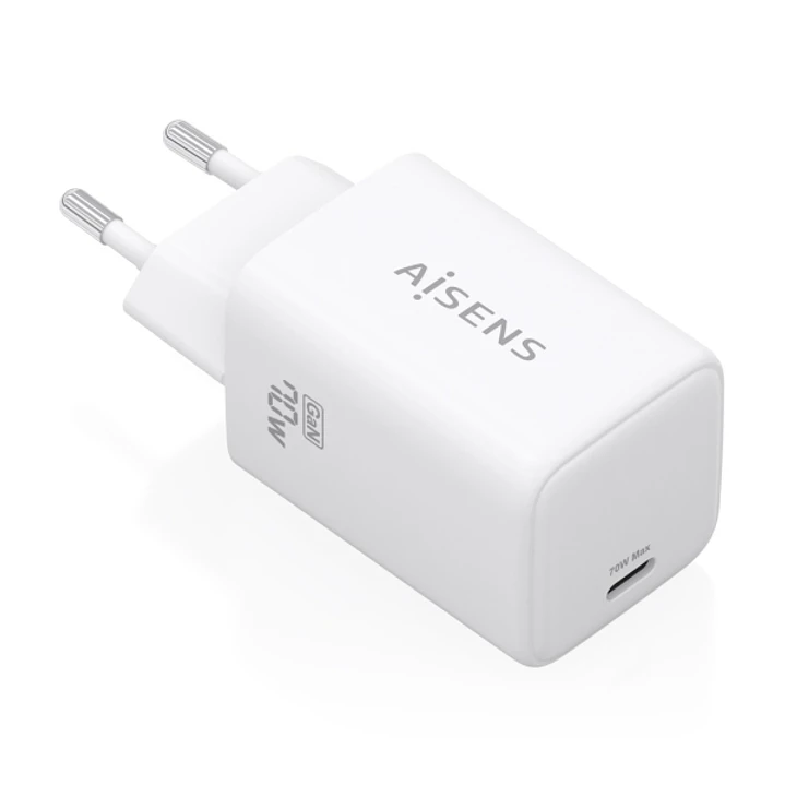 Aisens Cargador GAN 70W - 1x USB-C PD3.2 QC4.0 - Color Blanco 1