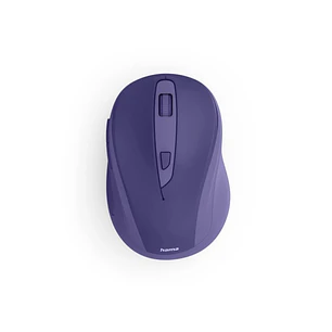 Hama WM-400 Raton Optico Inalambrico para Diestros 1600dpi - Ergonomico - Rango 10m - 6 Botones - USB-A RF 2.4GHz - Silencioso - 6.5x4.2x9.6cm - Color