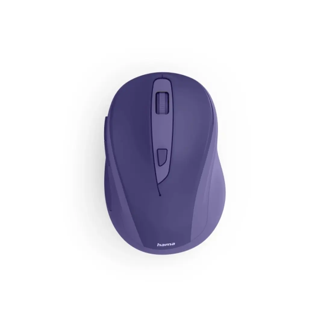 Hama WM-400 Raton Optico Inalambrico para Diestros 1600dpi - Ergonomico - Rango 10m - 6 Botones - USB-A RF 2.4GHz - Silencioso - 6.5x4.2x9.6cm - Color 1