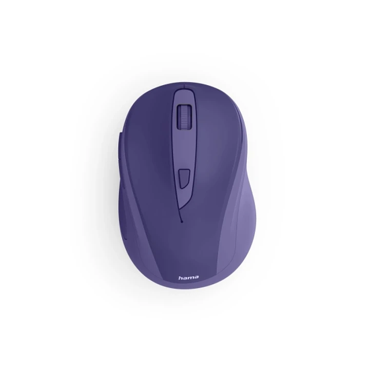 Hama WM-400 Raton Optico Inalambrico para Diestros 1600dpi - Ergonomico - Rango 10m - 6 Botones - USB-A RF 2.4GHz - Silencioso - 6.5x4.2x9.6cm - Color 1