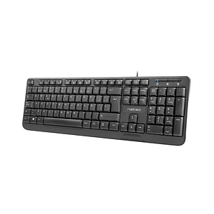 Natec Trout Teclado Slim - 104 Teclas Membrana - Color Negro