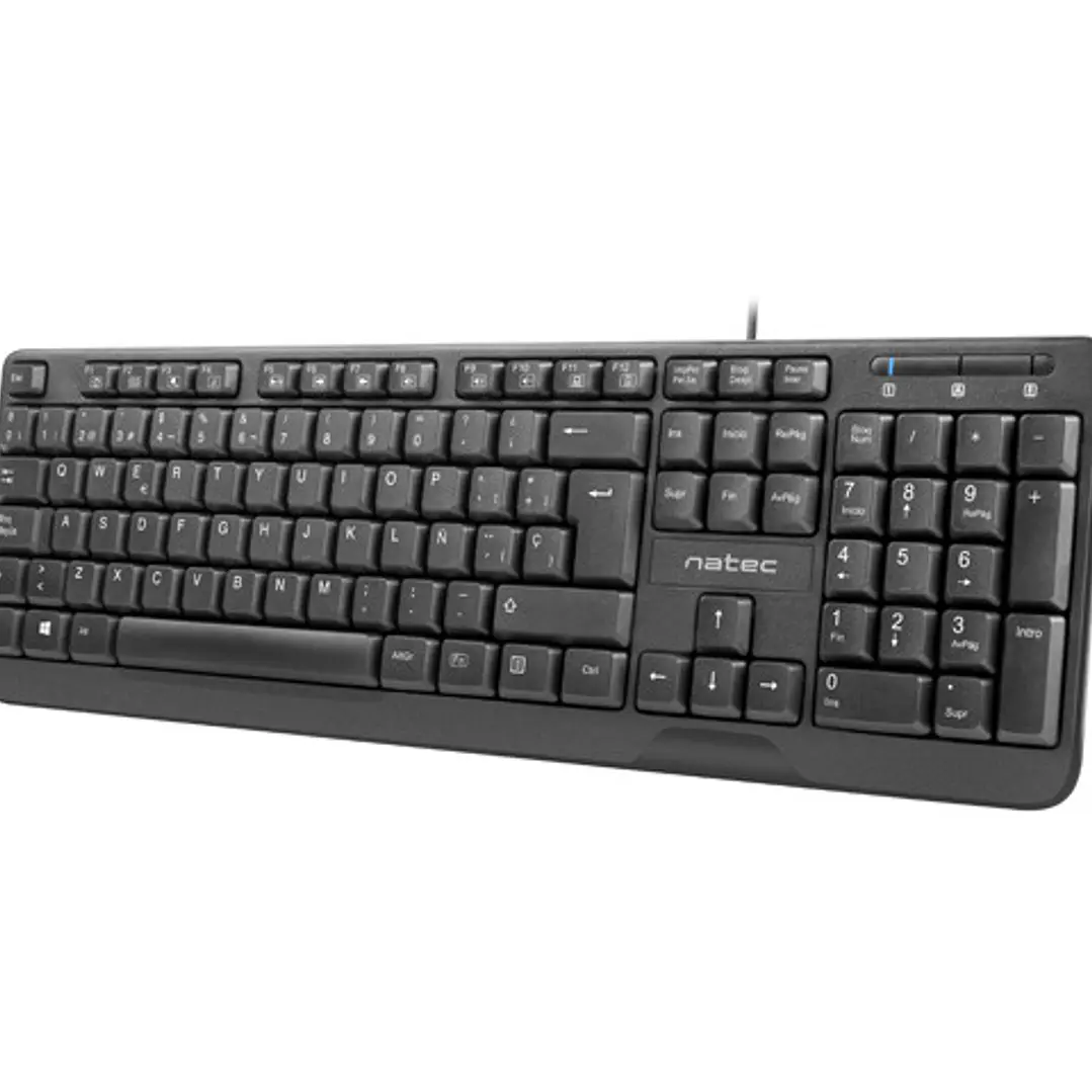 Natec Trout Teclado Slim - 104 Teclas Membrana - Color Negro 1