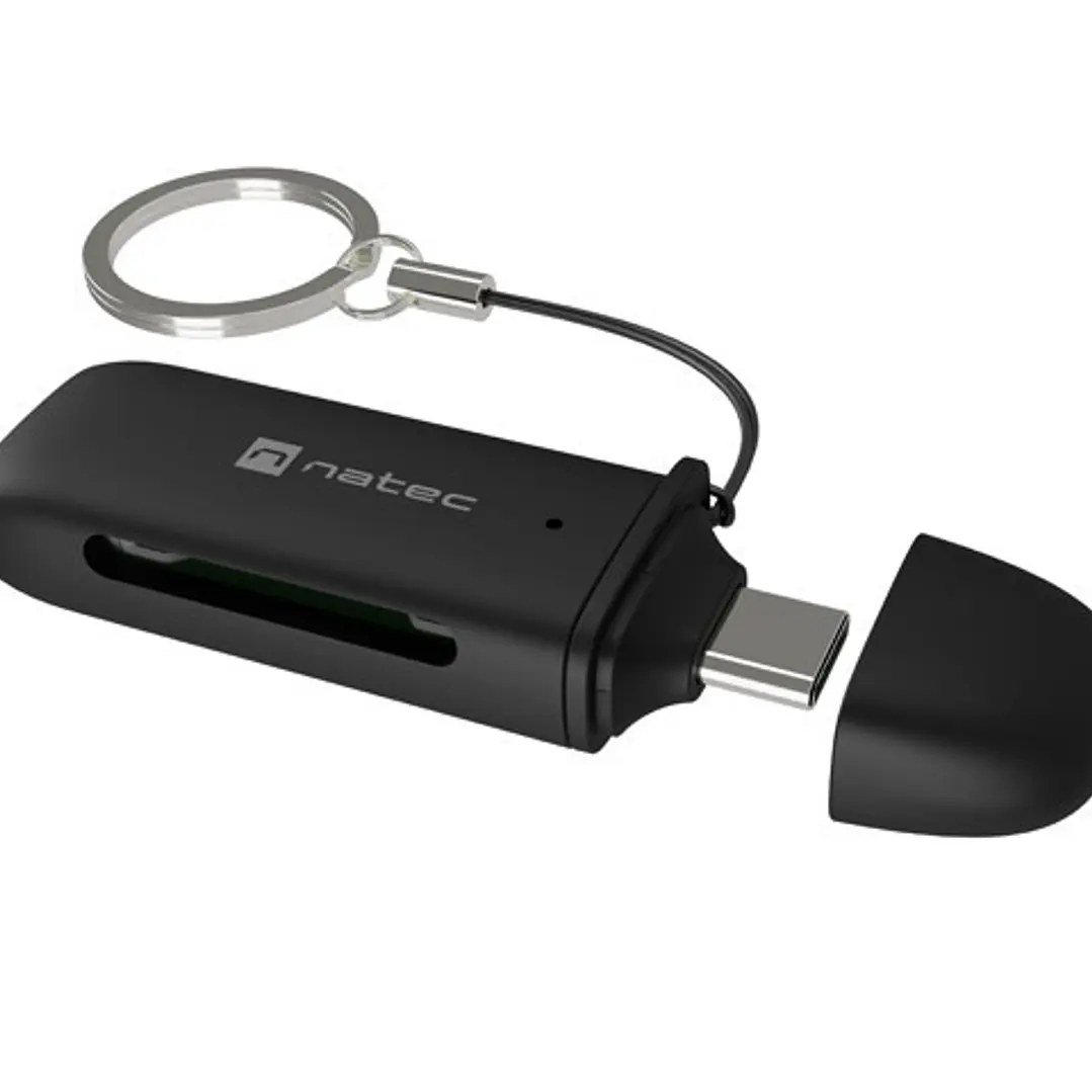 Natec Scarab C Lector de Tarjetas - SD,MICRO SD - USB-C  - Color Negro 1