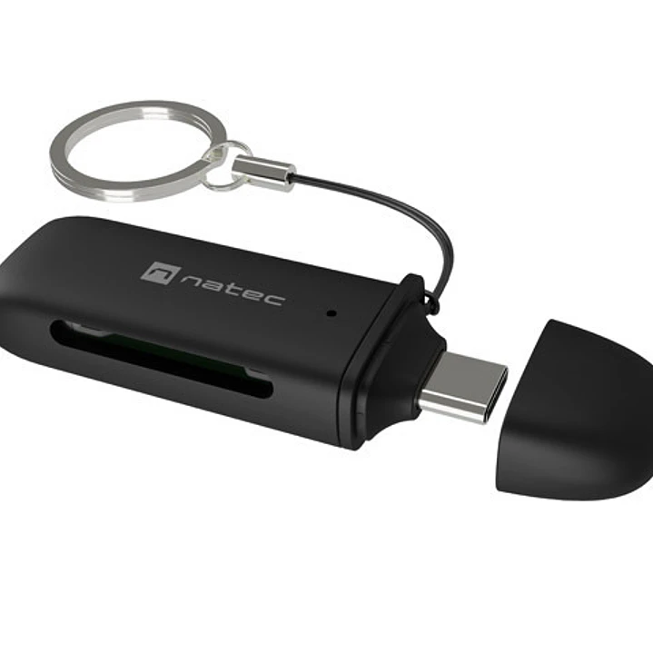 Natec Scarab C Lector de Tarjetas - SD,MICRO SD - USB-C  - Color Negro 1