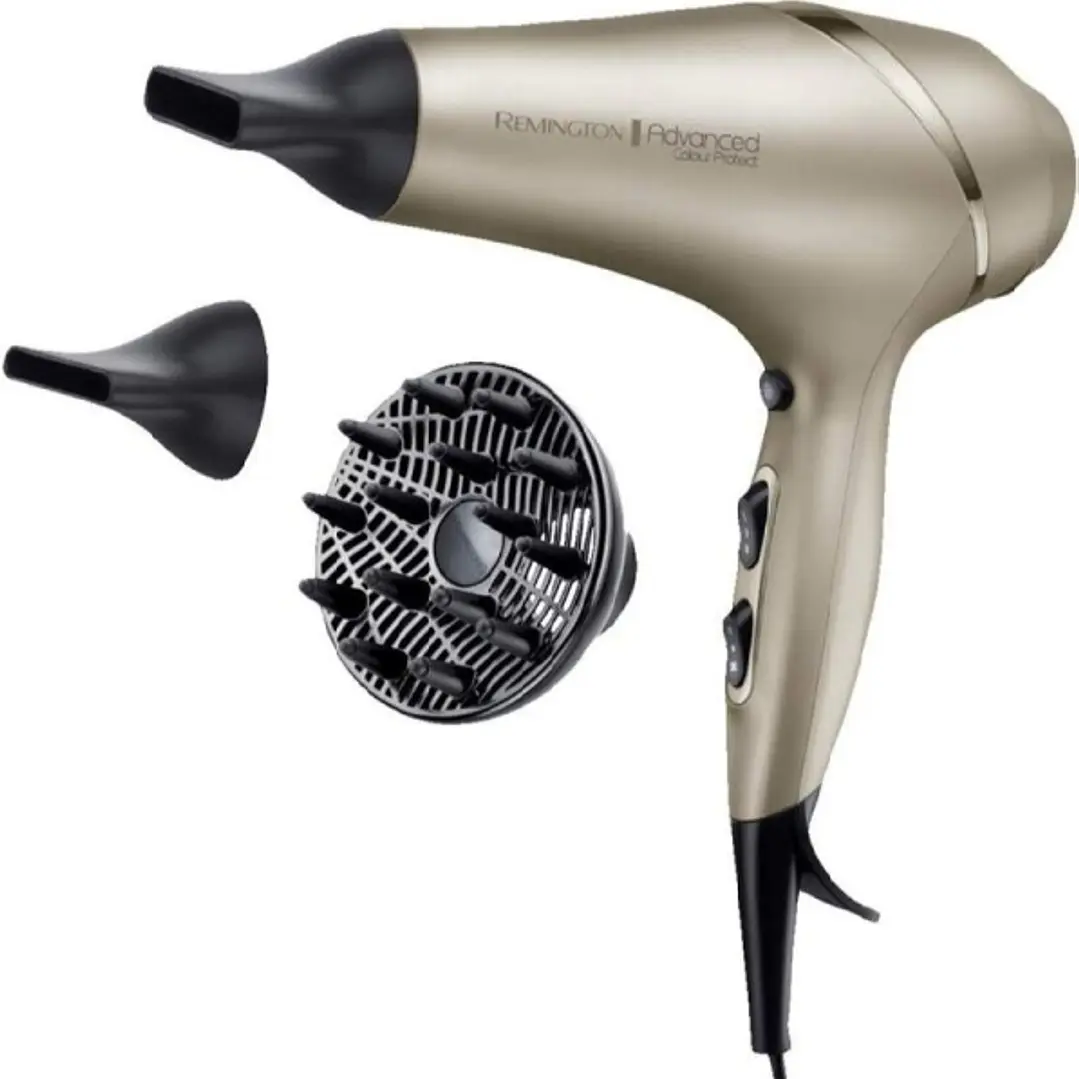 Remington Advanced Colour Protect  Secador de Pelo 2300W - Tencologia Colour Protect - Regulacion Automatica de Temperatura - Filtro UV -  Motor AC Pr 1
