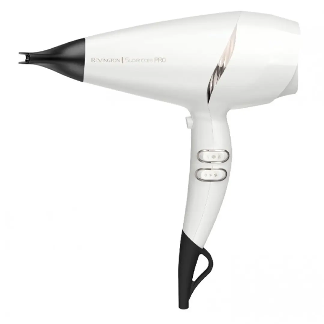 Remington Supercare Pro 2200AC Secador de Pelo 2200W - Boquillas Concentradoras - Motor AC Profesional - Color Blanco 1