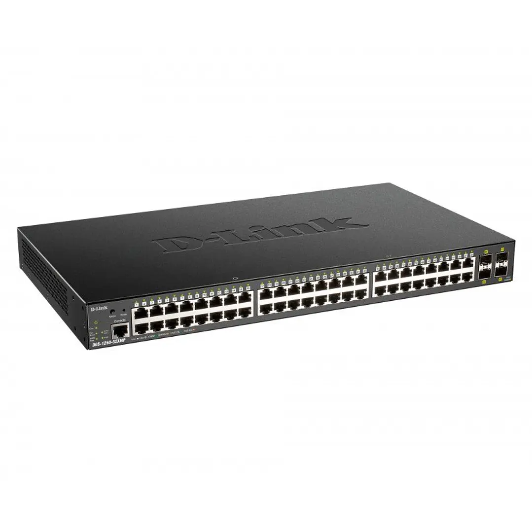 D-Link DGS-1250-52XMP/E Switch 48xG PoE+4x10G SFP+ 2