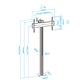 Tooq FS2270M-B Soporte suelo fijo  37-70