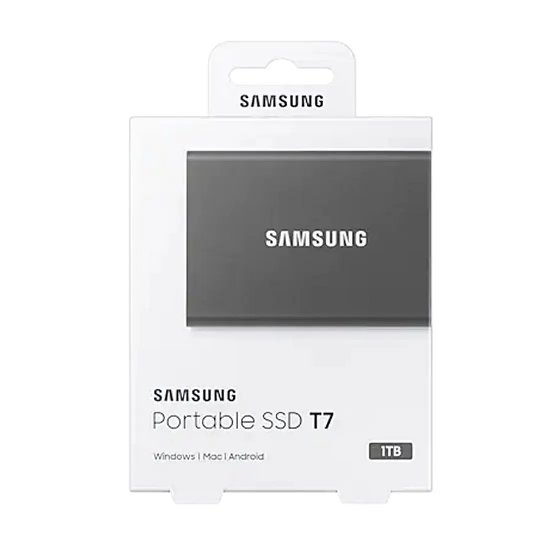 Samsung T7 SSD Externo 1TB NVMe USB 3.2  Gris 4