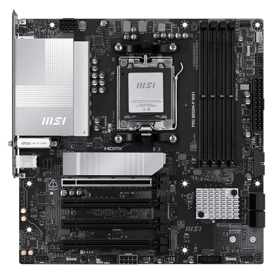 MSI Placa Base PRO B850M-P DDR5 WIFI AM5 2