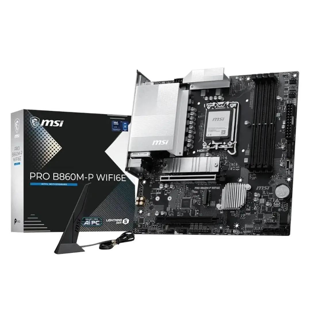 MSI Placa Base PRO B860M-P WIFI6E mATX D5 1851 1