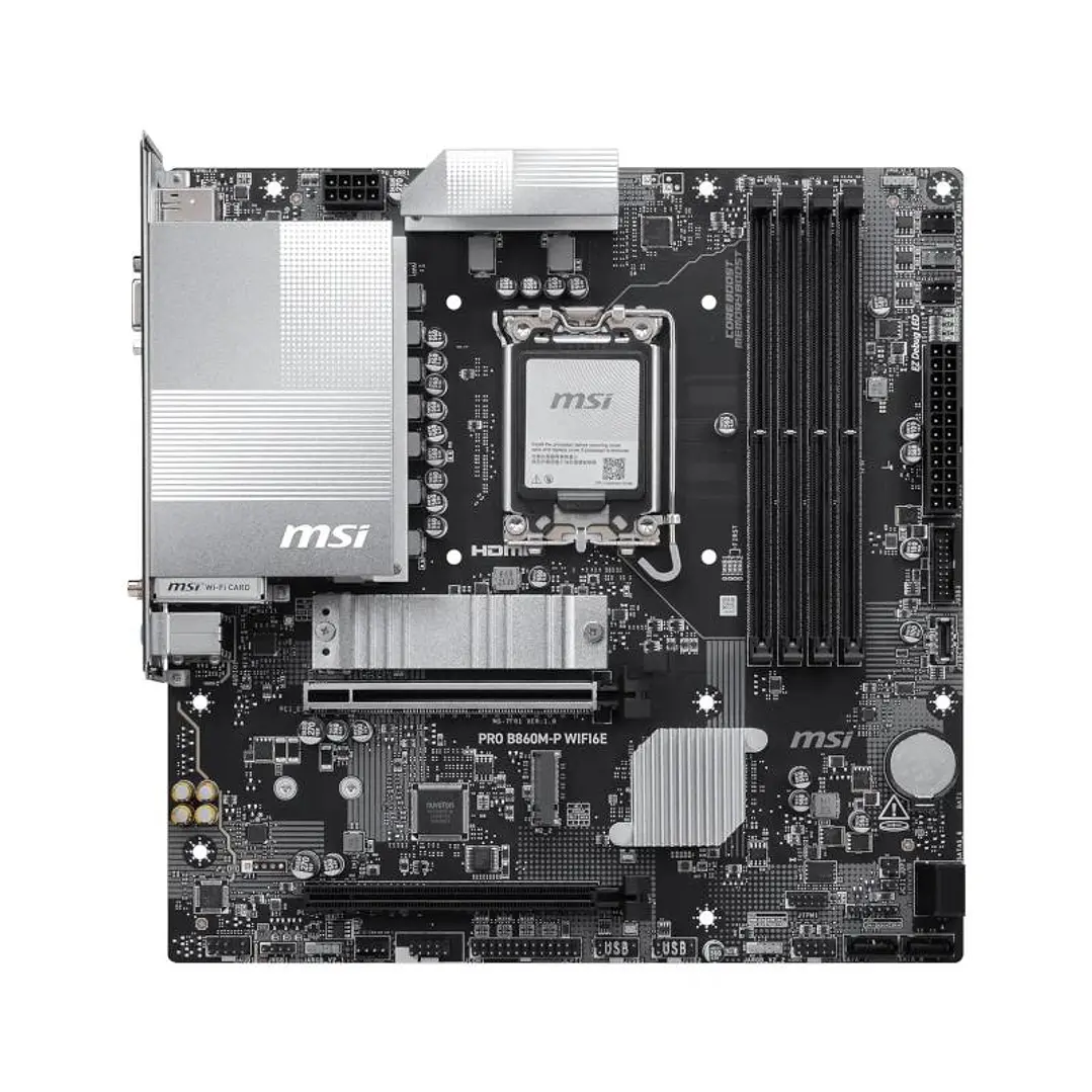 MSI Placa Base PRO B860M-P WIFI6E mATX D5 1851 2