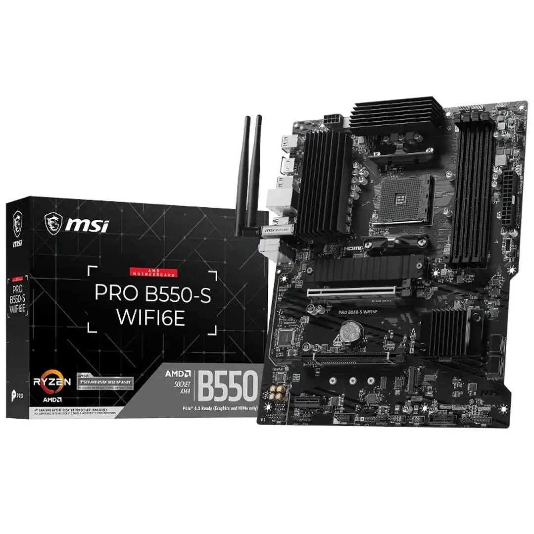 MSI Placa Base PRO B550-S WIFI6E DDR4 AM4 1