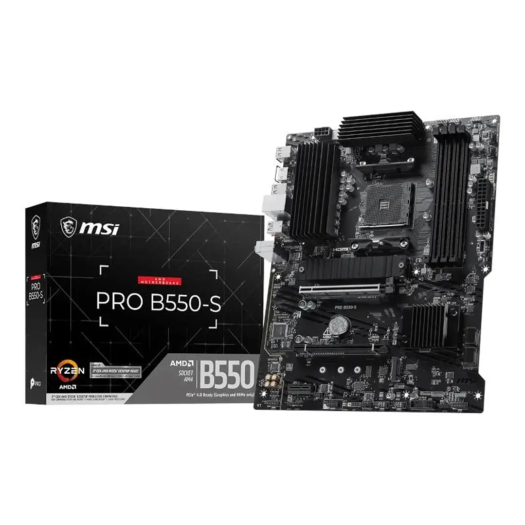 MSI Placa Base PRO B550-S  DDR4 AM4 1