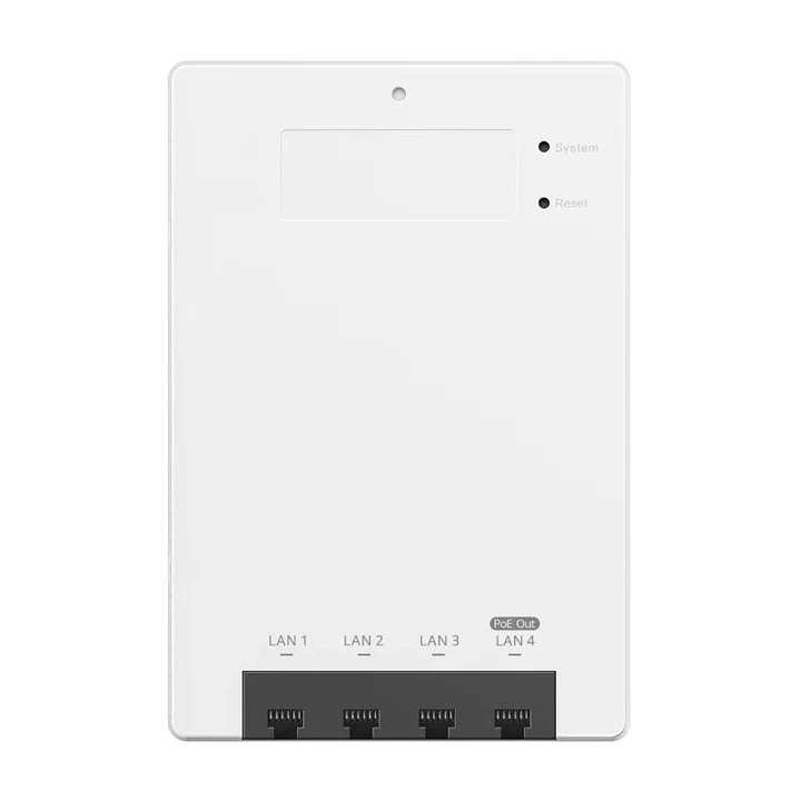 Reyee RG-RAP62-Wall AP AX3000 WiFi6 MIMO 2x2 4xGbE 3