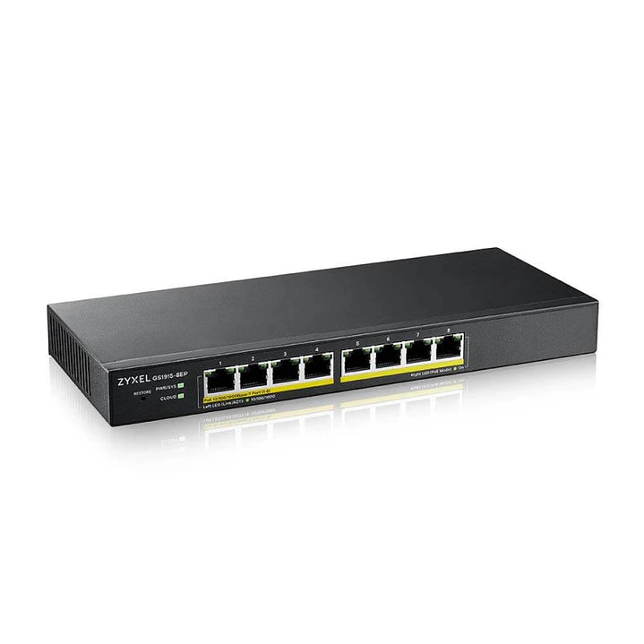 ZyXEL GS1915-8EP Smart Switch 8xGbE PoE 60W Nebula 3