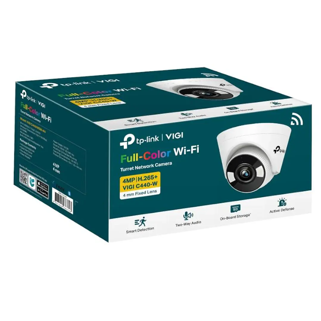 VIGI Cámara IP Turret C440-W 4MP Plástico FColor W 3