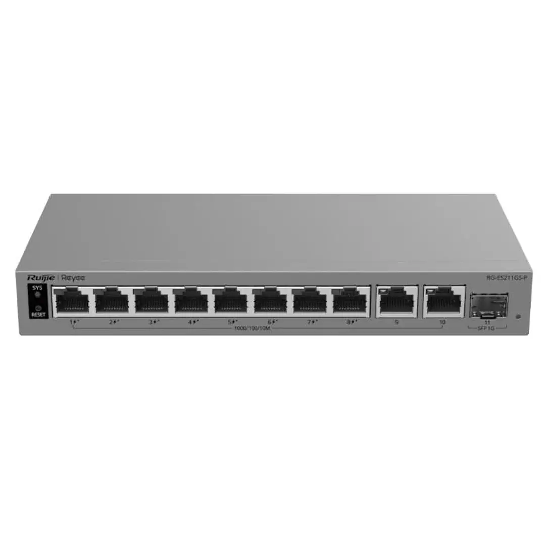 Reyee RG-ES211GS-P Switch Cloud 8P PoE + 2P 1G + 1 1