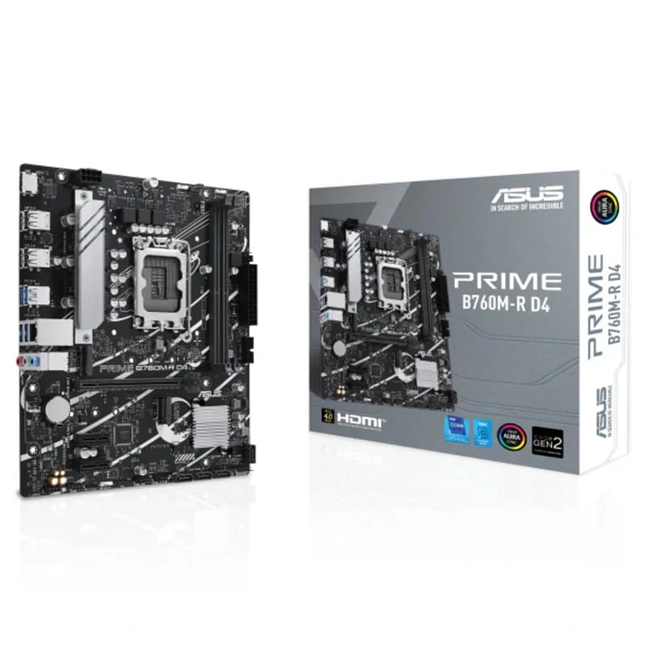ASUS Placa Base PRIME B760M-R D4 mATX 1700 1