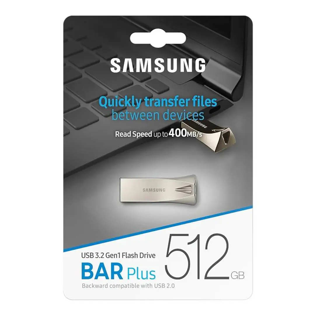 Samsung Bar Plus 512GB USB 3.1 Champaign Silver 4