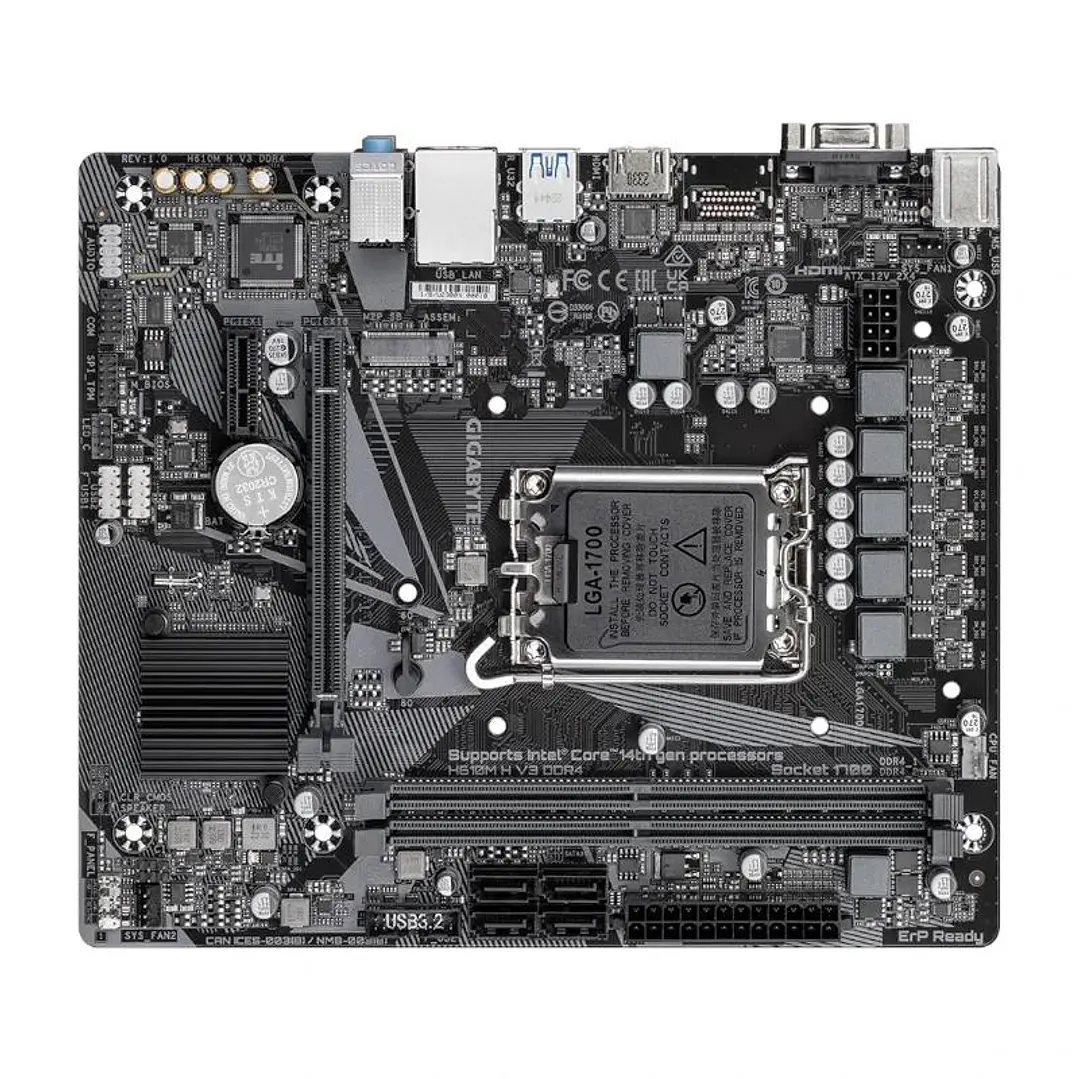 Gigabyte Placa Base H610M H V3 DDR4  mATX 1700 3