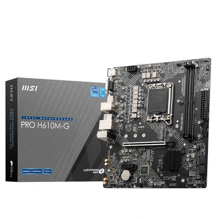 MSI Placa Base PRO H610M-G DDR5 mATX 1700 1