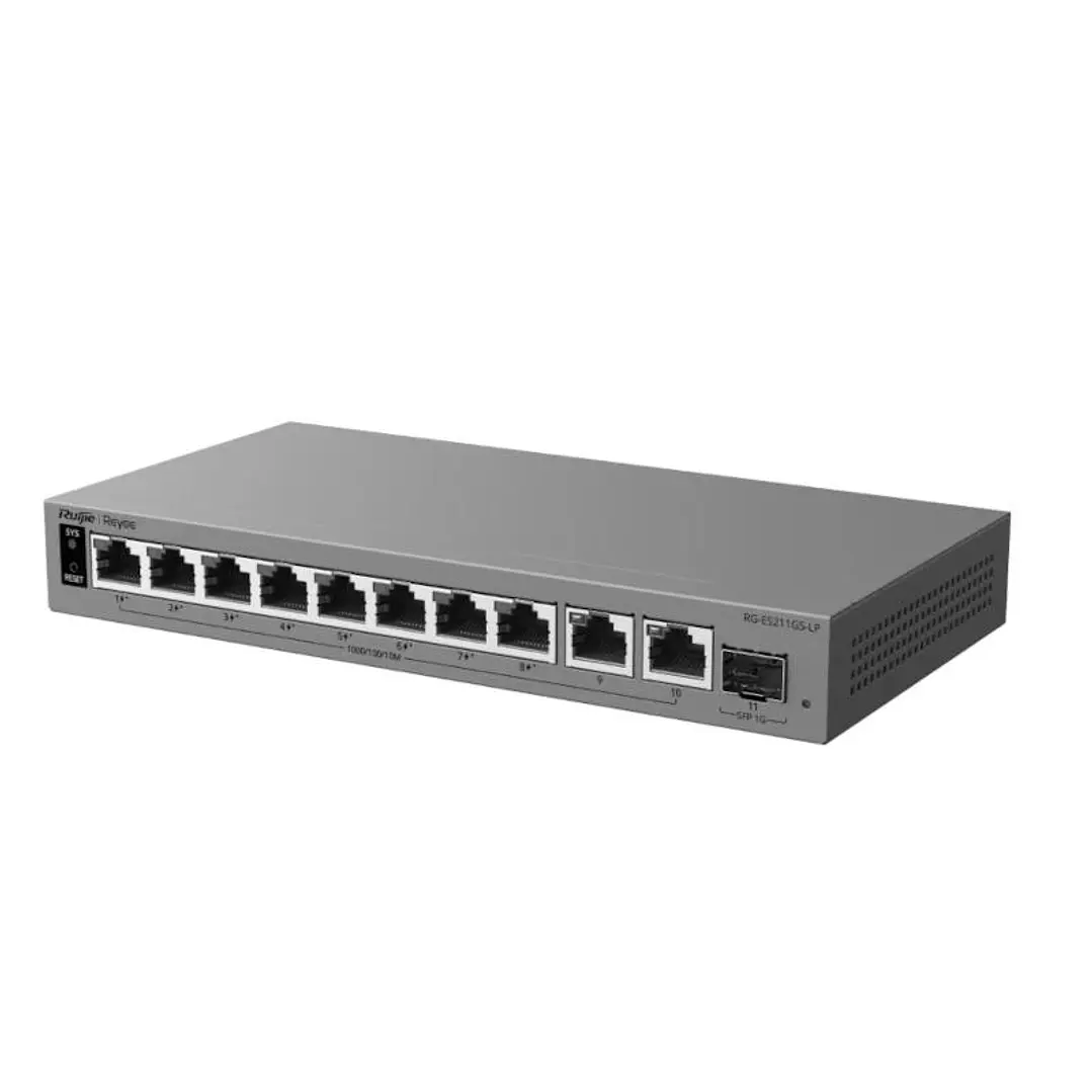 Reyee RG-ES211GS-LP Switch Cloud 8P PoE + 2P 1G + 2