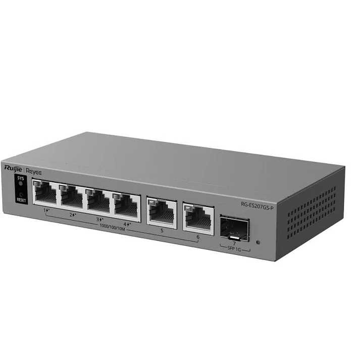 Reyee RG-ES207GS-P Switch Cloud 4P PoE + 2P 1G + 1 3