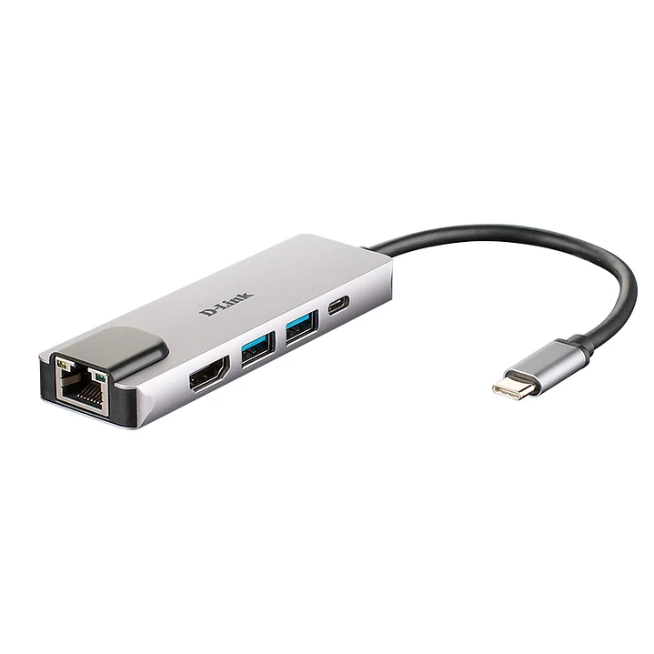 D-Link DUB-M520 Hub USB-C HDMI/2USB 3.0/USB-C/Ethe 1