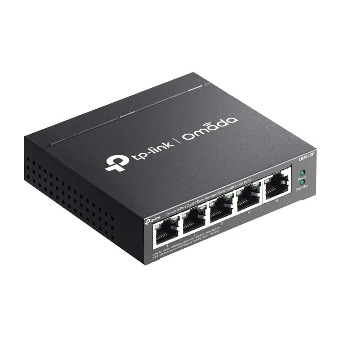TP-Link ES205GP Switch 4xGb PoE+ 1xGb 65W Desktop 3