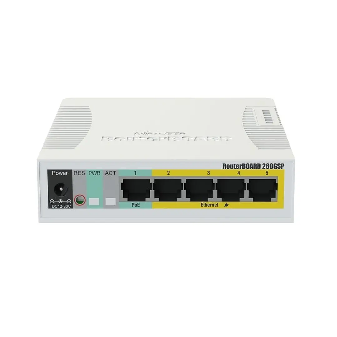 MikroTik CSS106-1G-4P-1S RB260GSP Switch 5xGB 1xSF 1