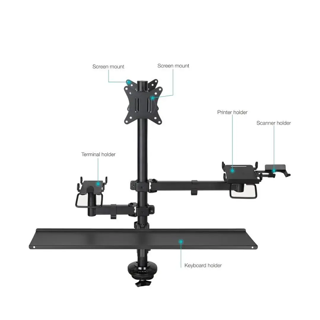 Tooq Soporte Mesa TPV-Impresora-Terminal-Lector 2