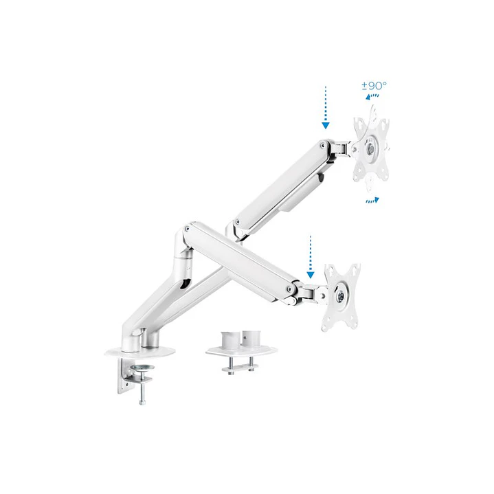 Tooq DB4132TNR-W Soport.mesa 2 monitor/tv 17-32