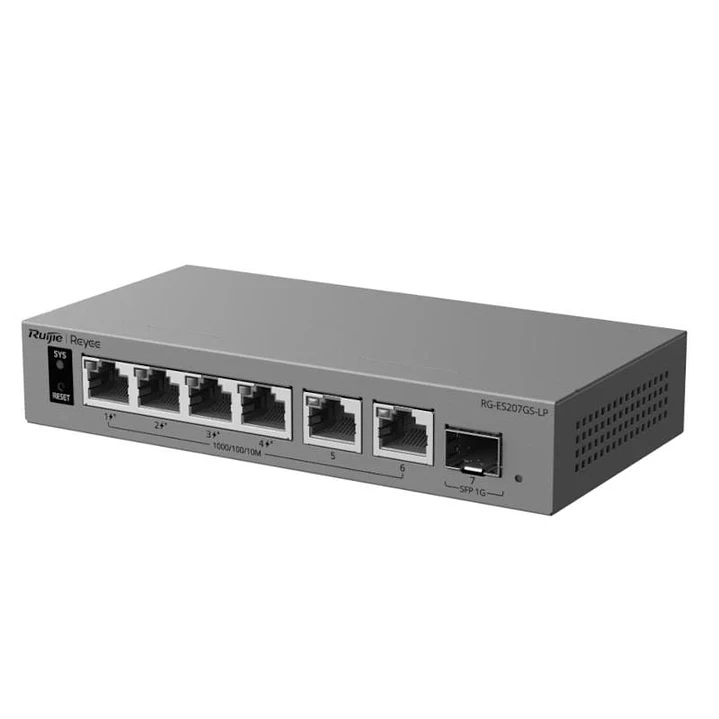 Reyee RG-ES207GS-LP Switch Cloud 4P PoE + 2P 1G + 3