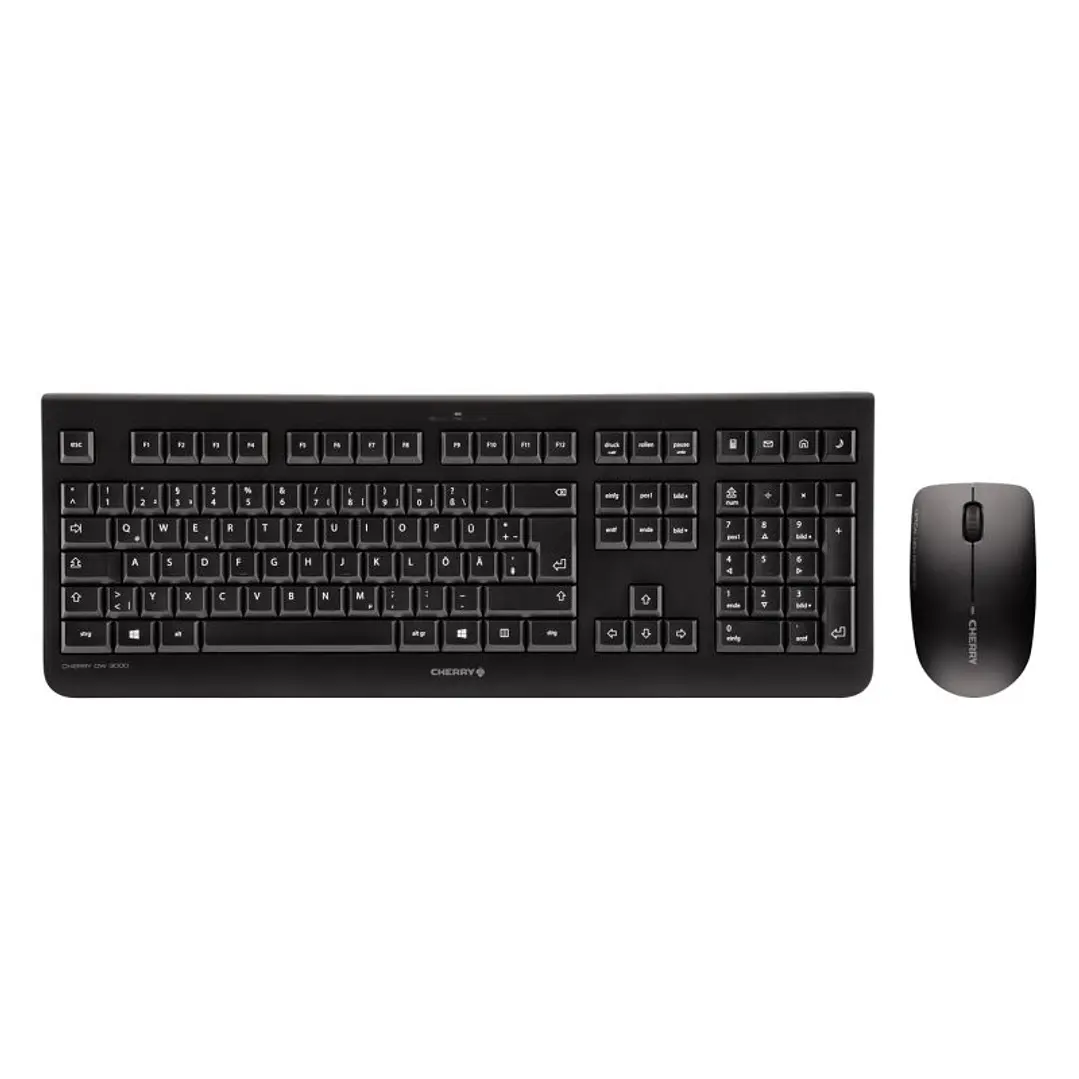 Cherry Teclado+Ratón Inalámbrico Inglés DW3000 Neg 1
