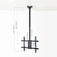 Tooq LPCE1175TSLI-XL-B Soporte techo TV 32
